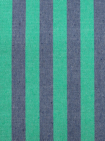Neceser Rayas Denim y Verde