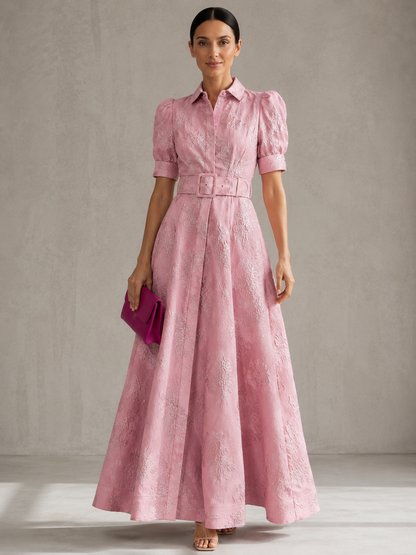 Nora | Vestido Corto con Mangas Abullonadas
