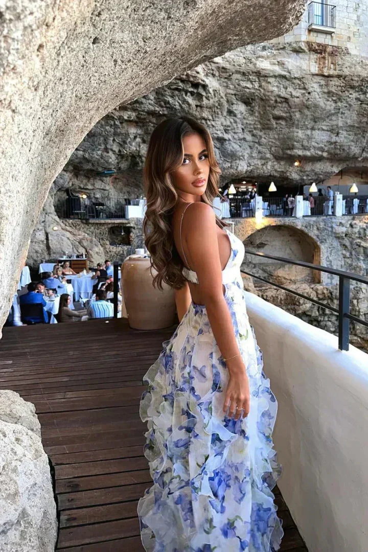 Alma | Vestido Floral con Volantes