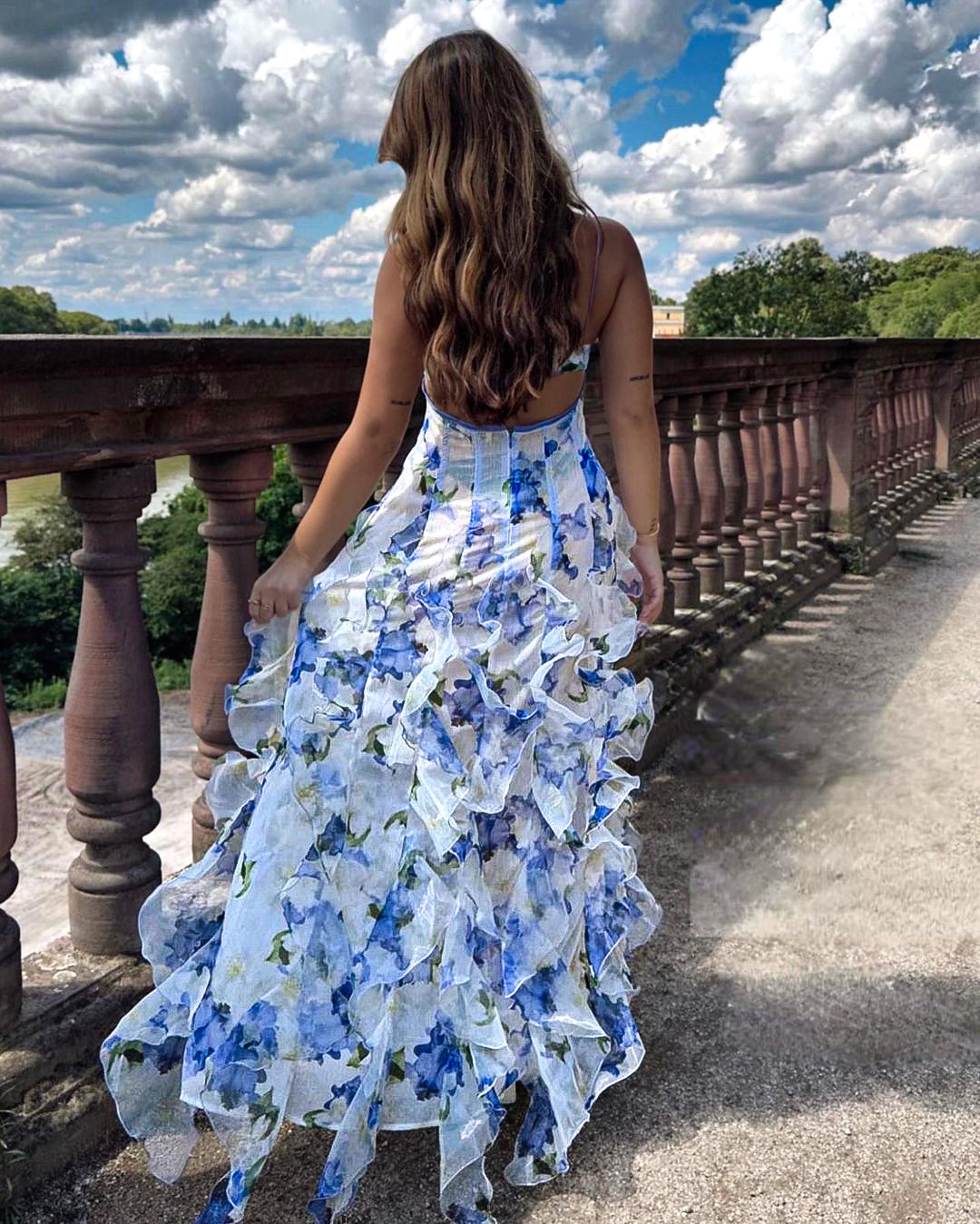 Alma | Vestido Floral con Volantes
