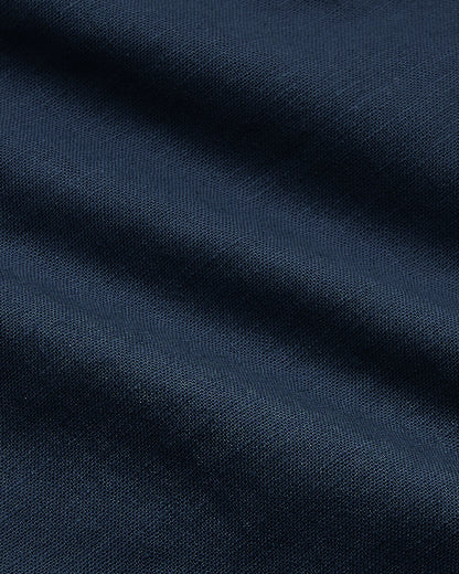 Pantalones cortos de lino azul marino de 7 pulgadas