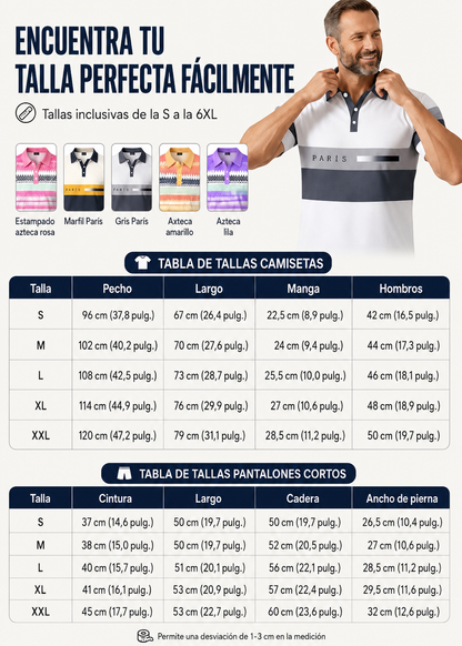 👕 Conjunto de 2 piezas de camisa y pantalón corto para hombre: cómodo, transpirable y versátil para el verano, el tiempo libre y los viajes ☀️🩳