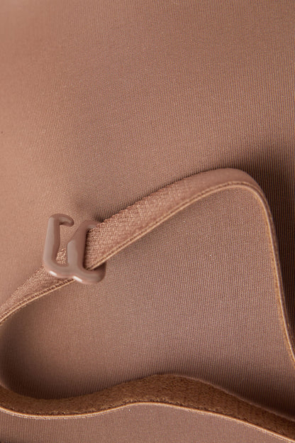 Sujetador bandeau sin tirantes, de microfibra