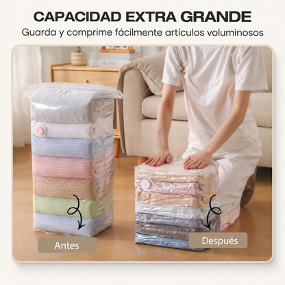 🛏️ ¡DESCUENTO LIMITADO DEL 50%! Bolsas de compresión al vacío sin bomba: ahorra hasta un 80 % de espacio al guardar ropa de cama, prendas de vestir y artículos de viaje.