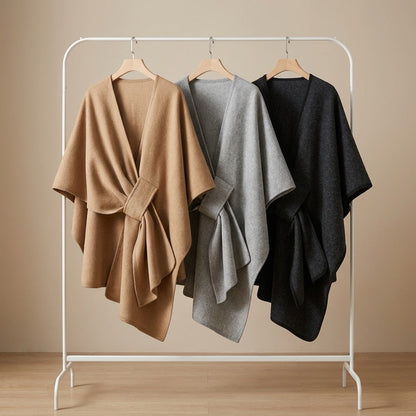 Bufanda tipo poncho larga- Talla única