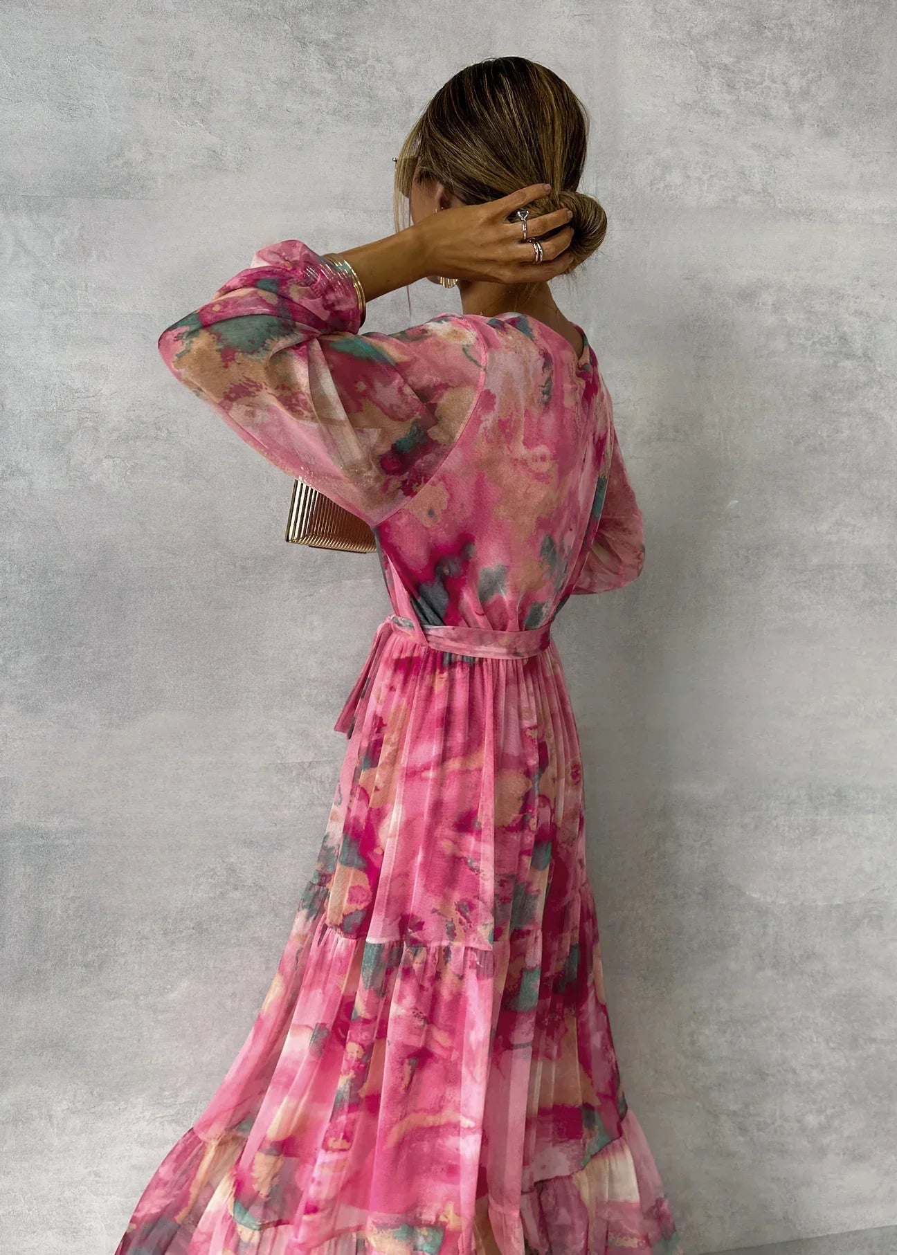 Valeria | Vestido Cruzado con Estampado Floral