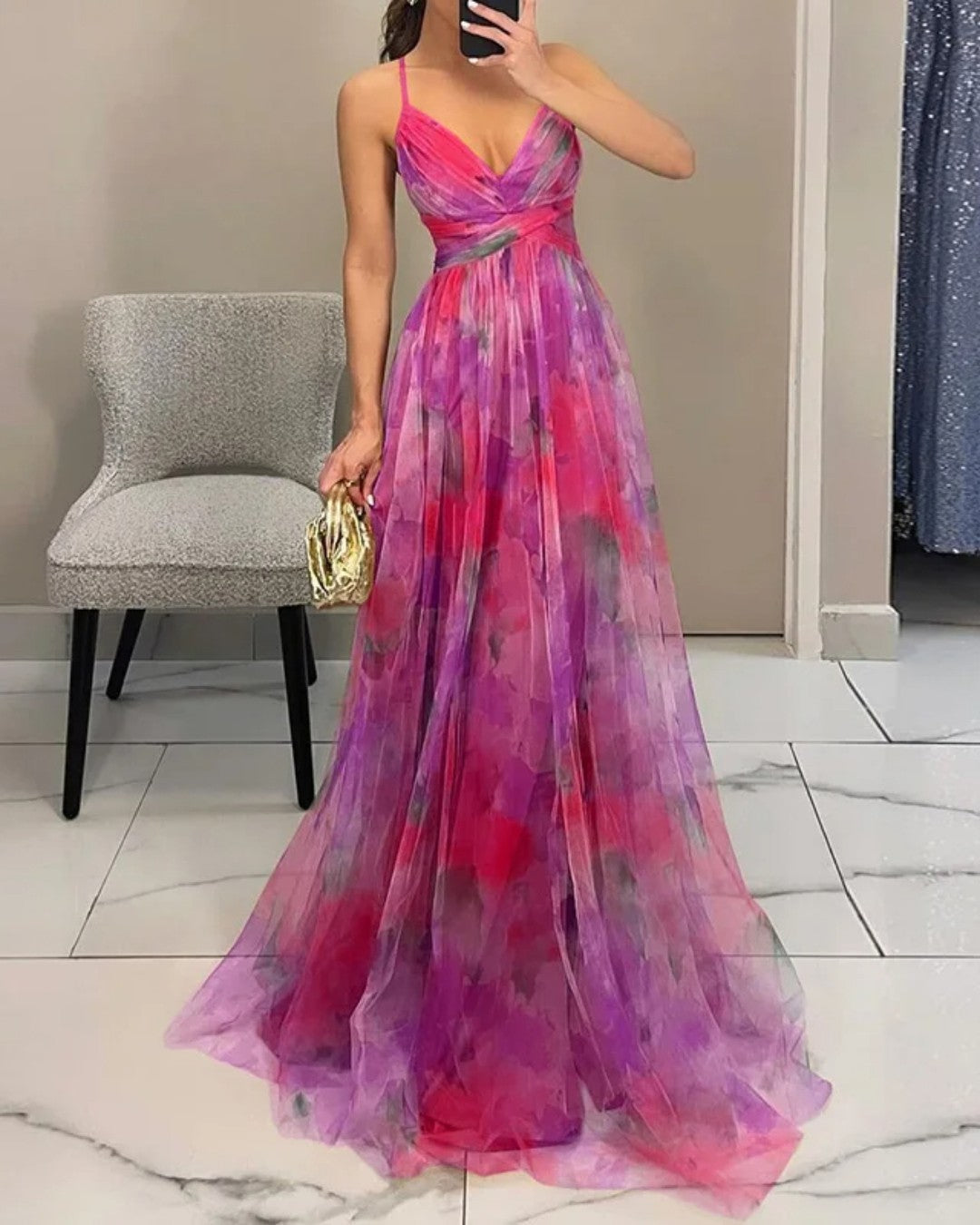 Marta | Vestido Largo Floral Encantador