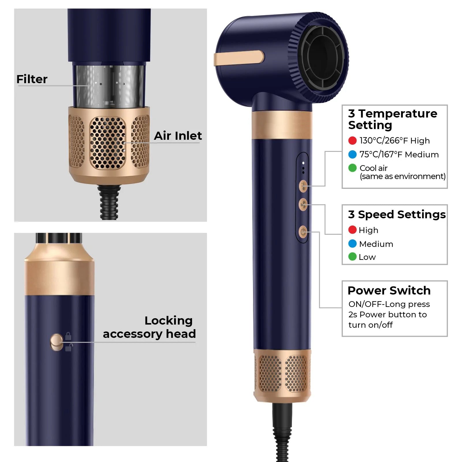 GMF 7 in 1 Air Styler Set