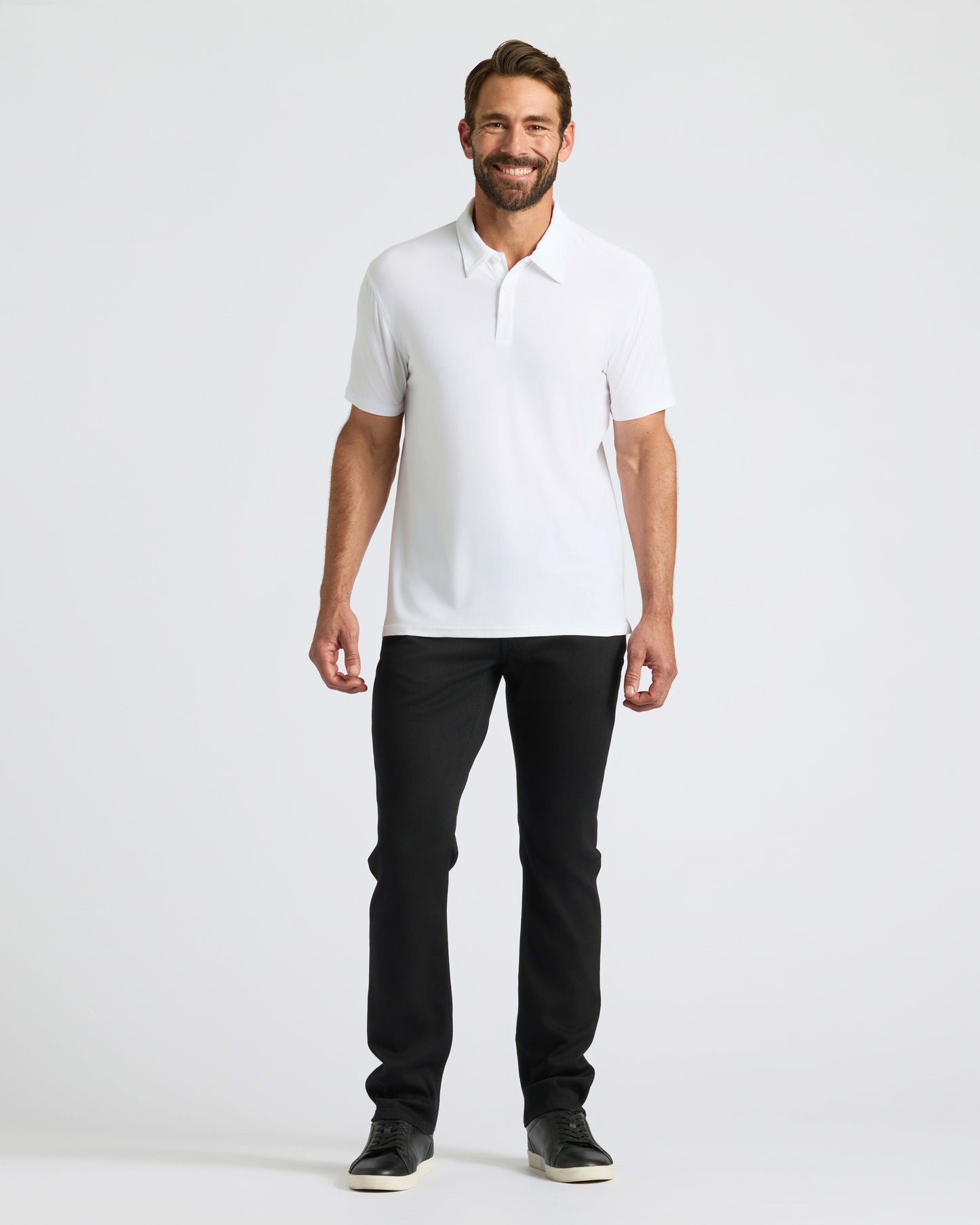 Polo blanco Active
