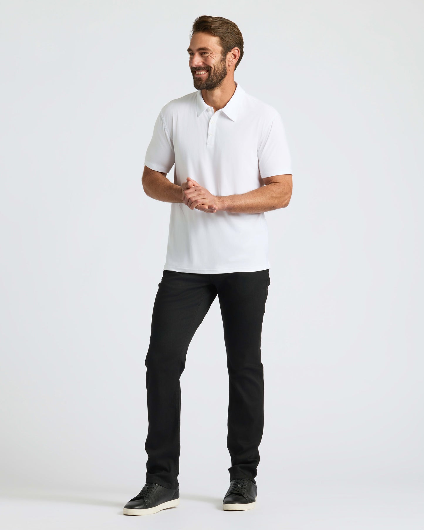 Polo blanco Active