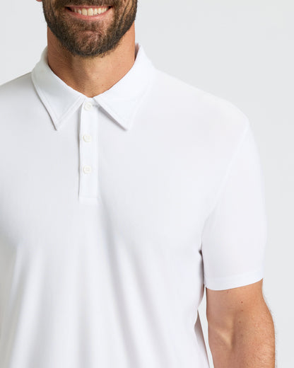 Polo blanco Active