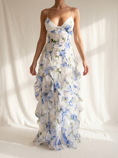 Alma | Vestido Floral con Volantes