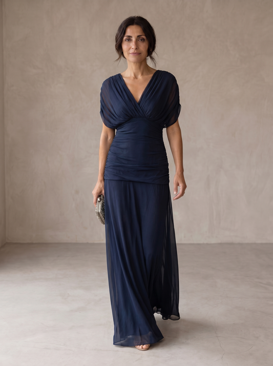 Clara | Vestido Azul de Elegancia Atemporal