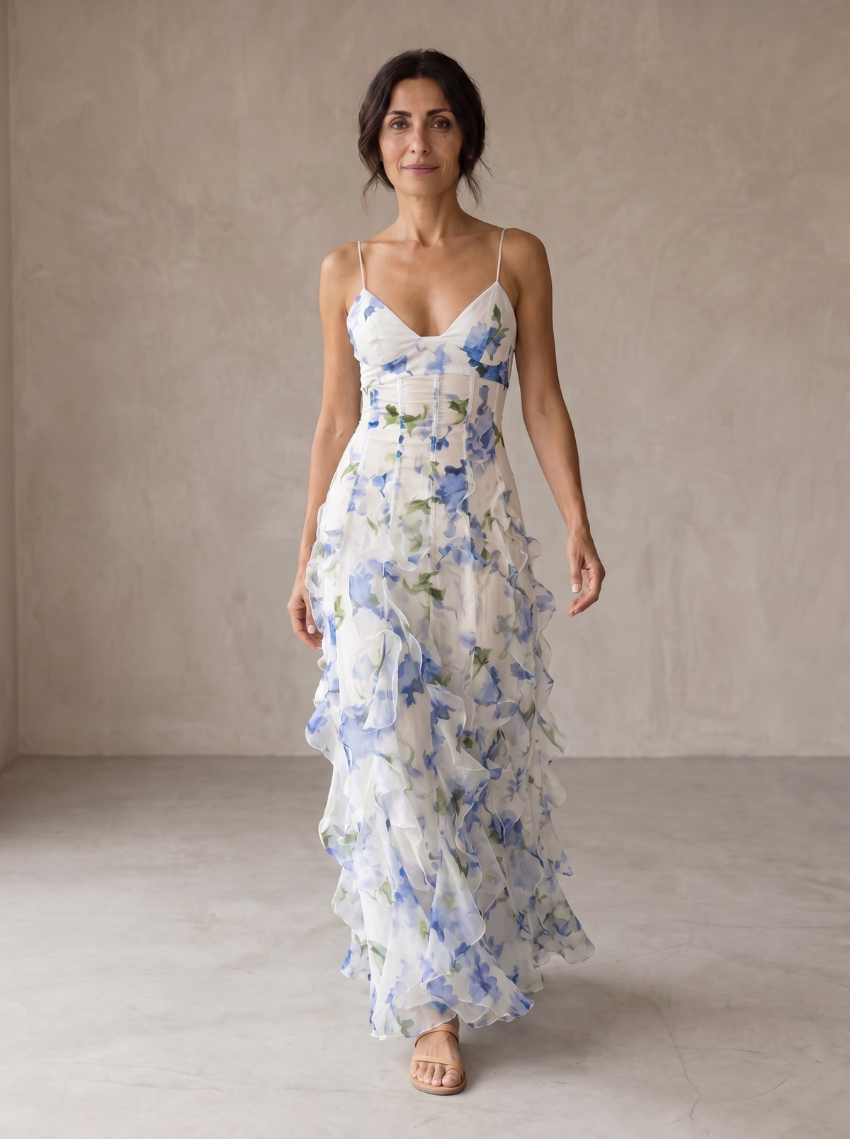 Alma | Vestido Floral con Volantes