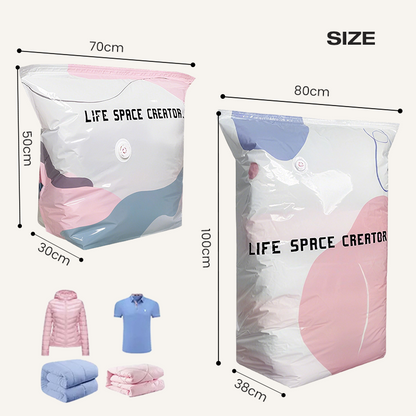 🛏️ ¡DESCUENTO LIMITADO DEL 50%! Bolsas de compresión al vacío sin bomba: ahorra hasta un 80 % de espacio al guardar ropa de cama, prendas de vestir y artículos de viaje.